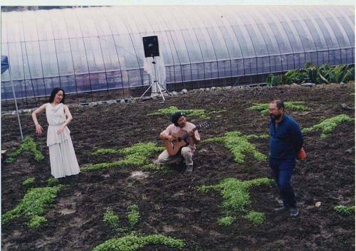 At the workshop, Radish Sprout Harvest Festival. Dance: Sachiko Ogiyama Music: Keiju Nakajima