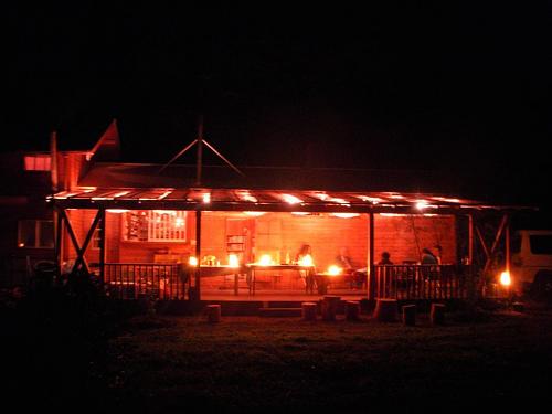 Right around midnight, most people had gone home, and the stragglers sat around chatting. I sat by the bonfire and talked with the supermarket superman Tsuyoshi as we watched the stage gradually began to return to its original form as the ChanTak terrace and reflected on the perfect day we had.