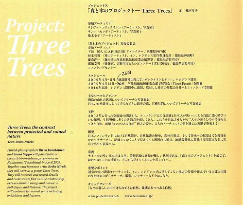 Three Trees: The Contrast between Protected and Ruined Nature （From Koivu vol.7 winter 2008-2009）