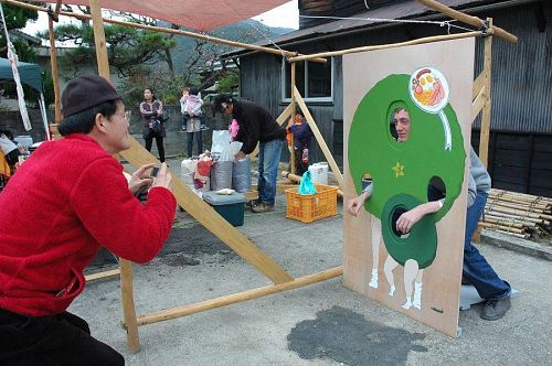 Ru-san with his creation.