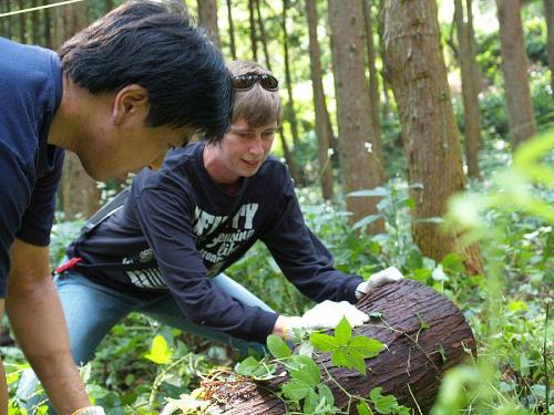 米から川に Rice becomes a river 地元のサポーター・佐々木君と共に、制作準備