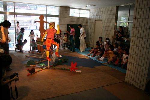 神山アート2007　旧上分小学校にて