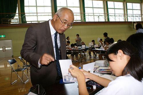 この日は教育長さんも特別参観