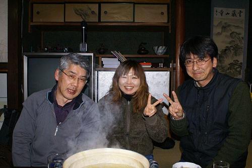 西村さんを囲んでの食事会