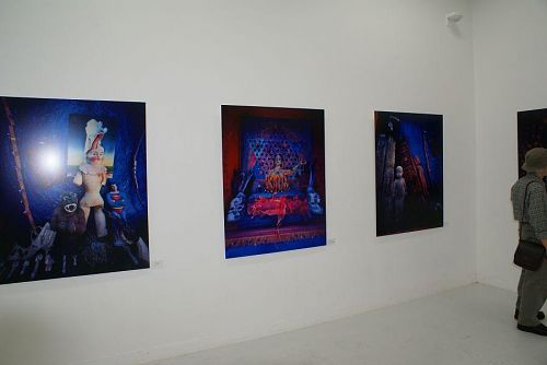 作品展示空間も充実しています。