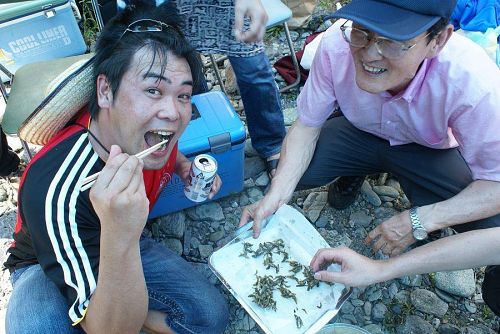 この日一番沢山食べたのはこの人・・・。