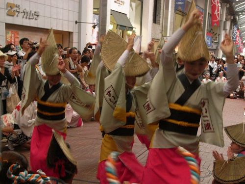 15日に見た阿波踊り