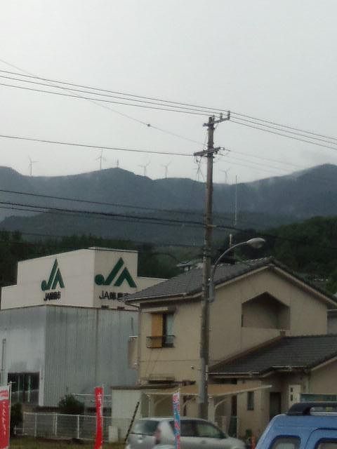 雨の中・・・