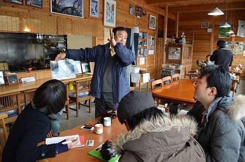 熱心に説明してくださる勲さん